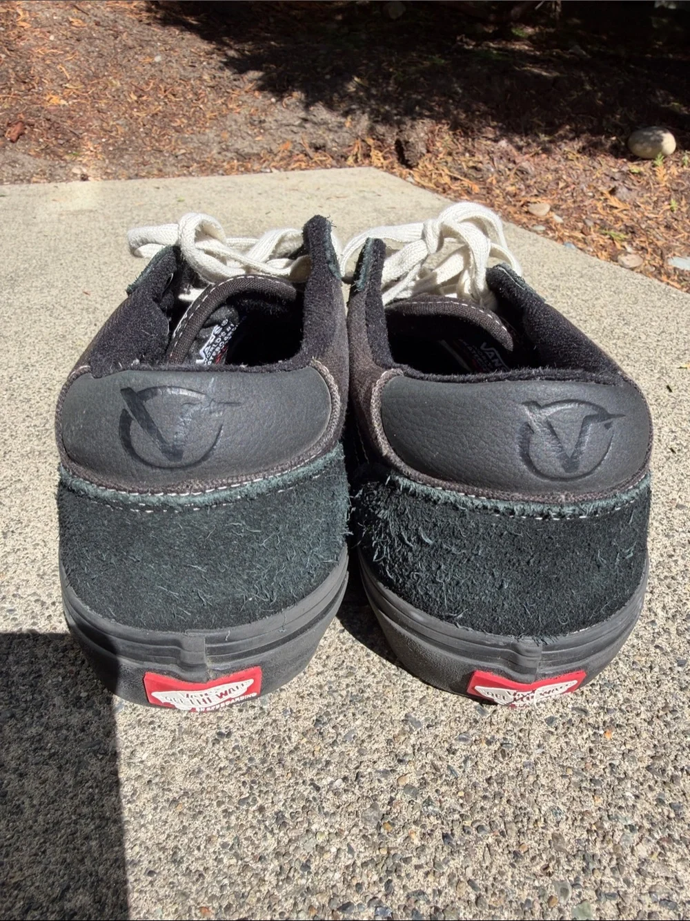 Men's Black Vans Canvas Lace-Up Sneakers